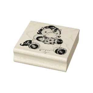 Plätzchen-Einhorn Gummistempel