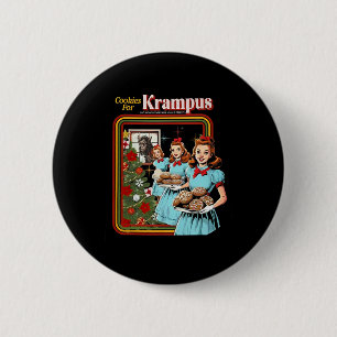 Plätzchen für Krampus Weihnachten Button