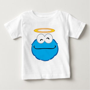 Plätzchen-Lächeln-Gesicht mit Heiligenschein Baby T-shirt