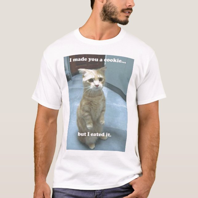 Plätzchen-Miezekatze T-Shirt (Vorderseite)