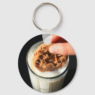 Plätzchen und ein Glas Milch-Schlüsselanhänger Schlüsselanhänger