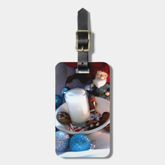 Plätzchen und MilchGnome I Gepäckanhänger (Vorderseite vertikal)