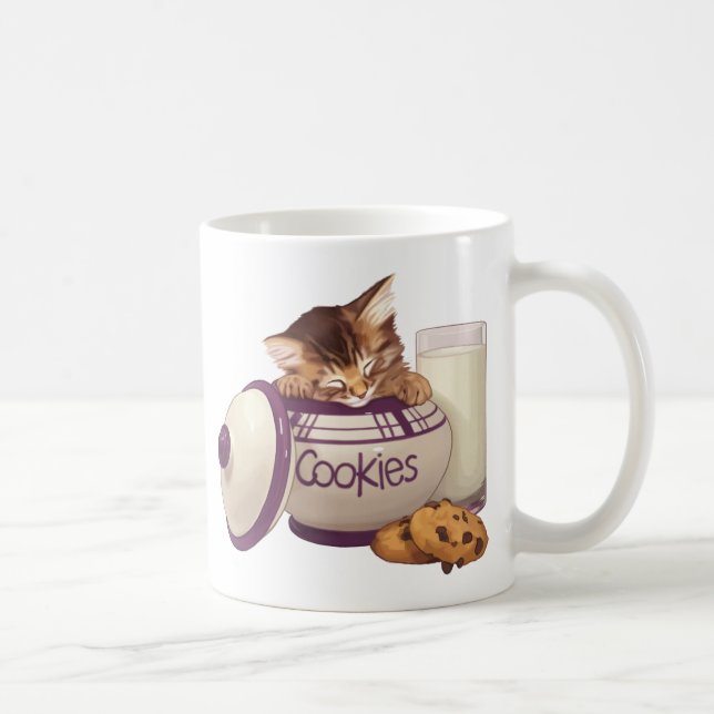 Plätzchenglas Tabbykätzchen Kaffeetasse (Rechts)