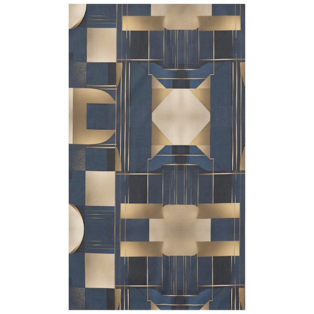 Plätze auf Blue AI Art Tischdecke (Vorderseite)