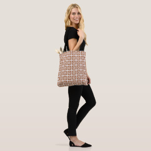 Plätze auf den Plätzen Weiß Kamelbraun Tasche
