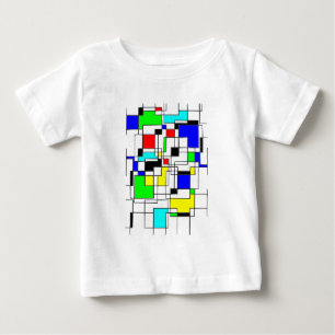 Plätze, die sich in Mondrien aufhalten Baby T-shirt