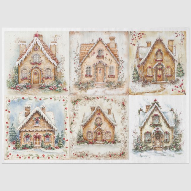 Plätze für Weihnachtsfeiern Seidenpapier (Vorderseite)