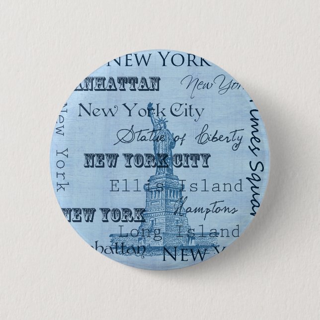 Plätze New York Button (Vorderseite)