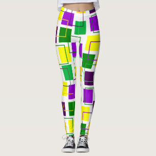 Plätze und Konturen von Mardi Gras Leggings