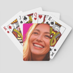 Platziere dein Foto auf einem Kartenspiel klassisc Spielkarten