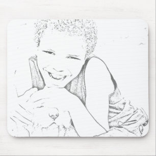 Platziere deine Lieblings-Person oder dein Haustie Mousepad