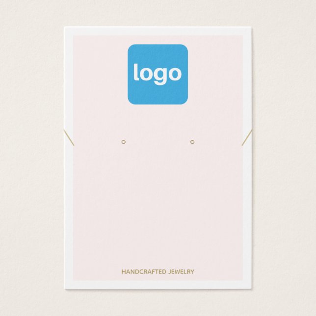 Platzieren Sie das Logo in Pastellfarben, Ohrring  (Vorderseite)