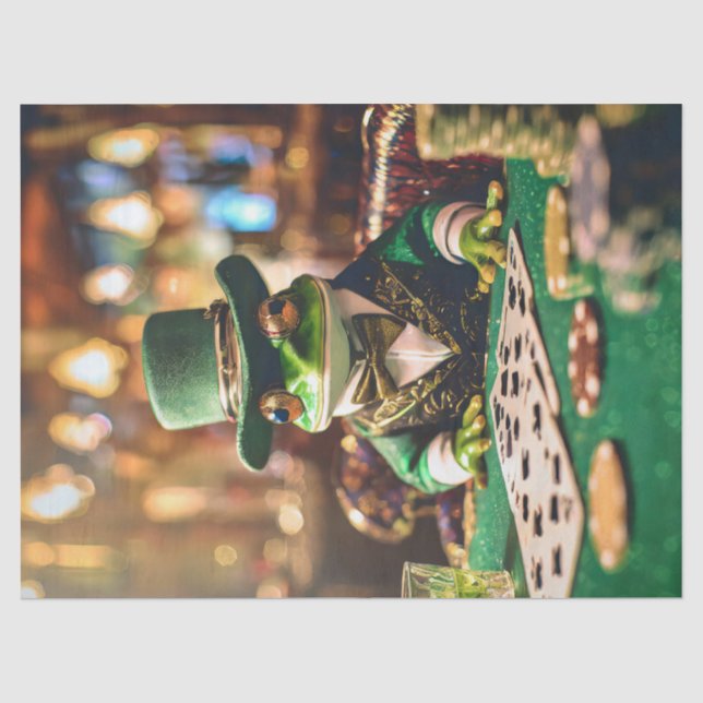 Platzieren Sie Ihre Wetten, Gambling Frog Seidenpapier (Vorderseite)