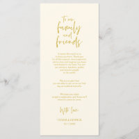 Platzierung Danke, Minimalistische Gold Card