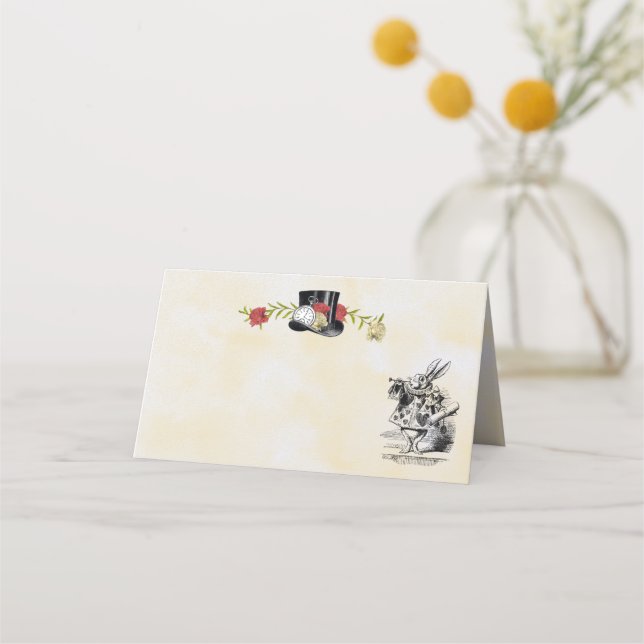 Platzkarte der Alice im Wunderland oder Begleitkar (Vorderseite)