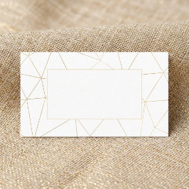 Platzkarte des geometrischen Goldrahmens