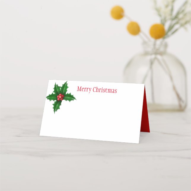 Platzkarte des WeihnachtsParty (Vorderseite)