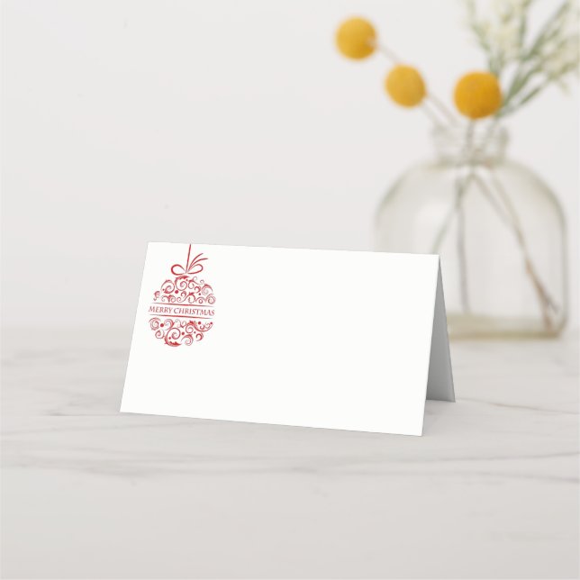 Platzkarte des WeihnachtsParty (Vorderseite)