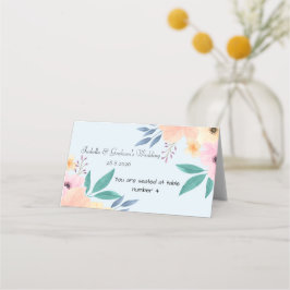 Platzkarte - Einfache Blume