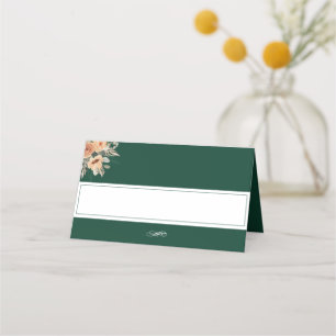 Platzkarte - Elegantes Blumendesign