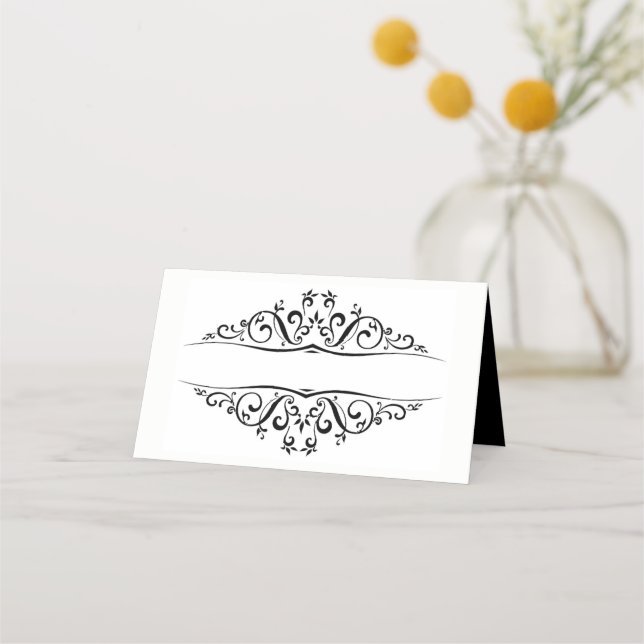 Platzkarte für eingeflossene Namen (Vorderseite)