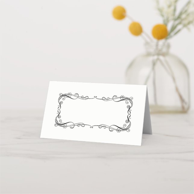 Platzkarte für eingeflossene Namen (Vorderseite)