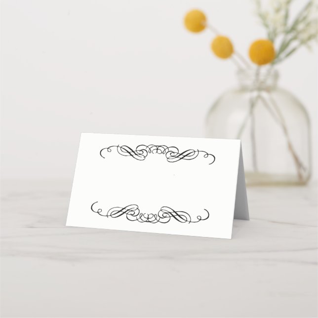 Platzkarte für eingeflossene Namen (Vorderseite)