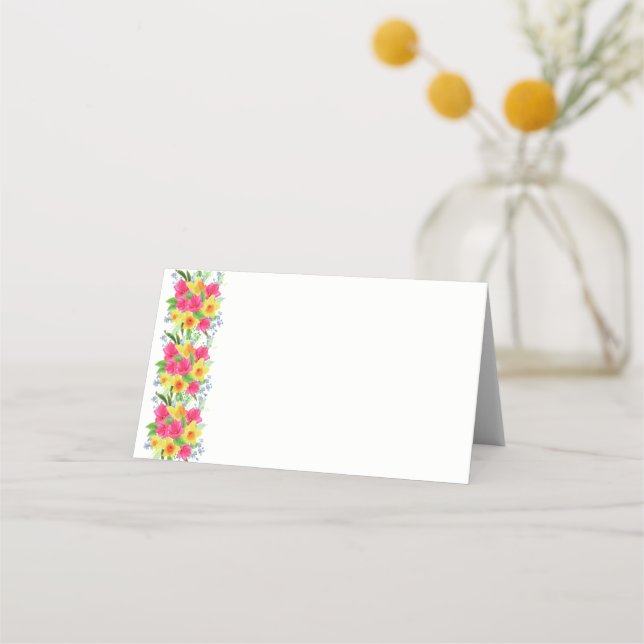 Platzkarte für eingeflossene Namen (Vorderseite)