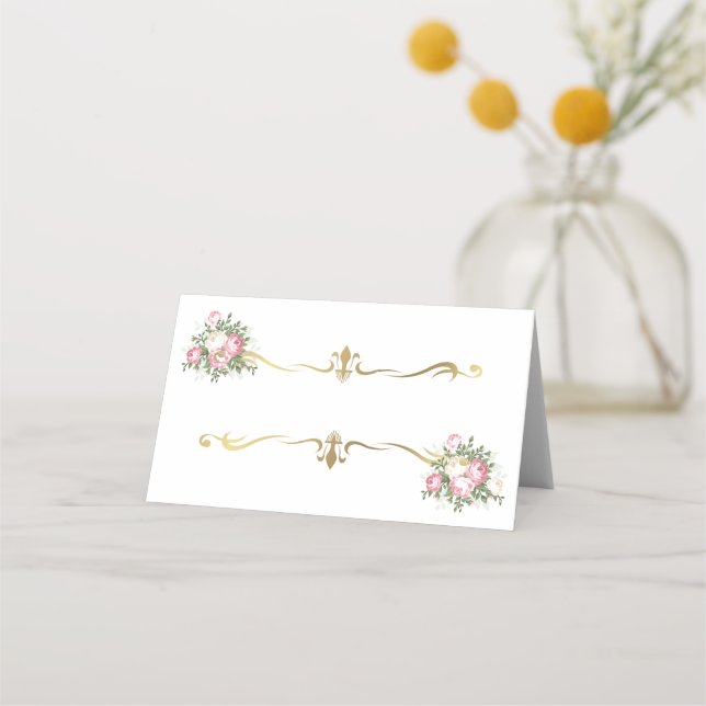 Platzkarte für eingeflossene Namen (Vorderseite)