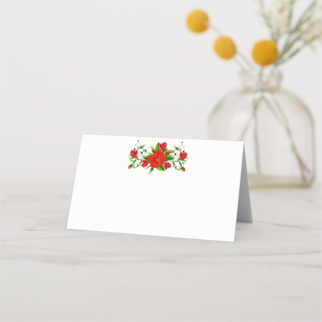 Platzkarte für eingeflossene Namen (Vorderseite)