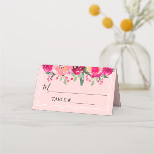 Platzkarte für geflochtene Hochzeitstische