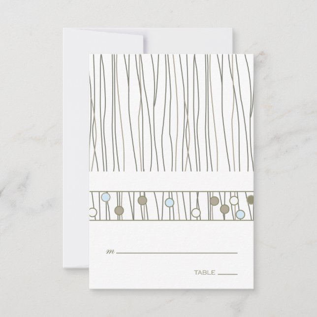 Platzkarte für geflochtene Tabellen (Vorderseite)