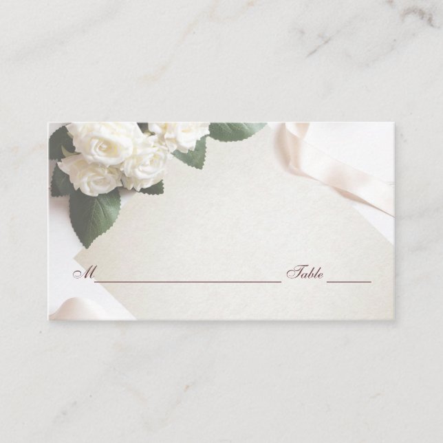 Platzkarte für Hochzeitsempfang (Vorderseite)