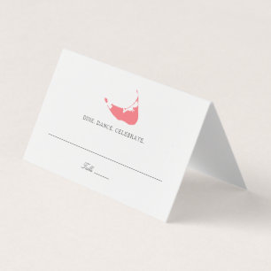 Platzkarte Nantucket Island Karte für Hochzeiten