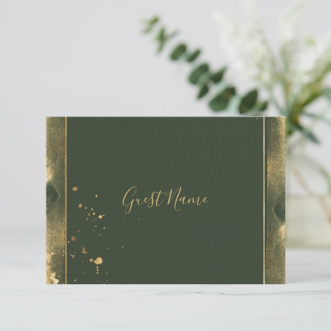 Platzkarte von Green und Gold (Stehend Vorderseite)