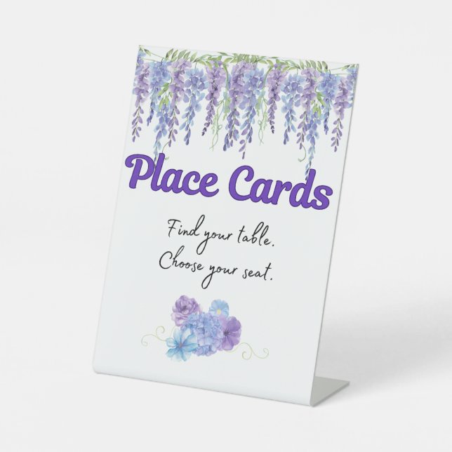 Platzkarte Wedding Sign Sockelschild (Vorderseite)