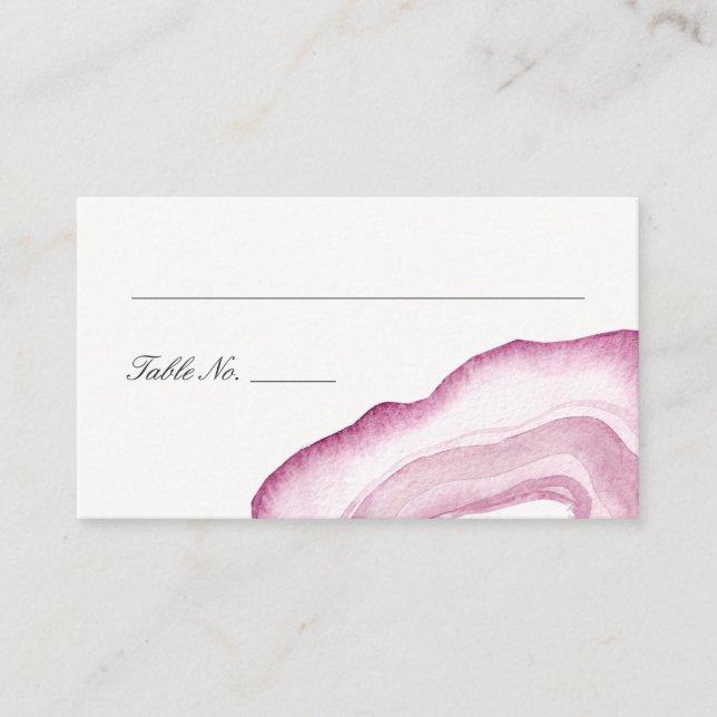 Platzkarten für Aquarellfarben | Mauve Pink (Vorderseite)