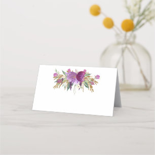 Platzkarten für Lila Amethyst-Wildblumen