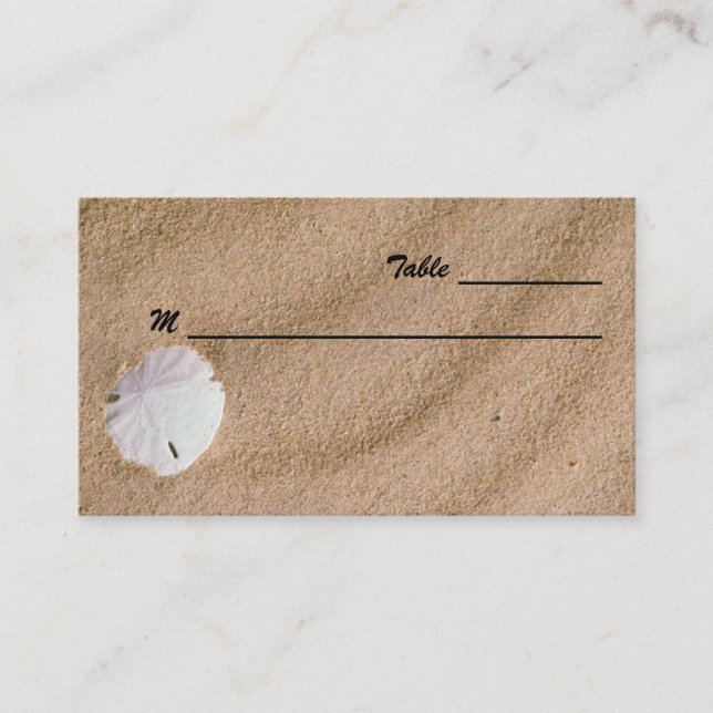 Platzkarten für Strandservice Business Card (Vorderseite)