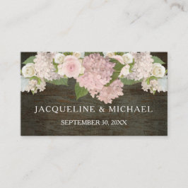 Platzkarten Rustikale Spitzen in Dunkelholz Land S