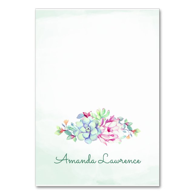 Platzkarten Tischnummer (Vorderseite)