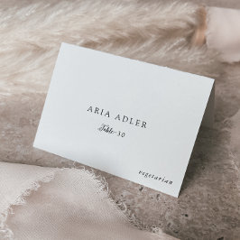 Platzkarten zum Vintagen SkriptWedding Menu Tischnummer