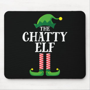 Plauder-Elf-Passende-Familiengruppen-Weihnachtsfei Mousepad