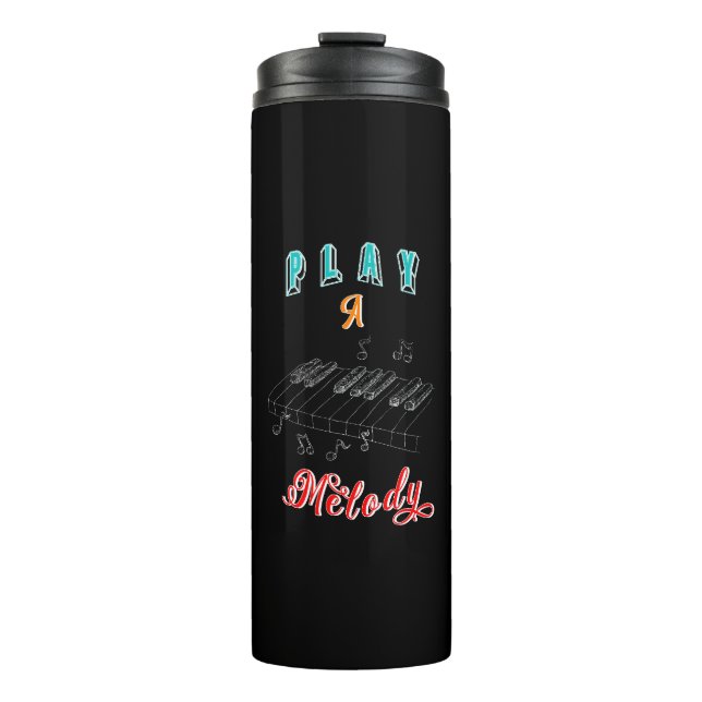 Play a Melody Boyfriend Piano Thermosbecher (Vorderseite)