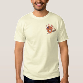 Play Ball Besticktes T-Shirt