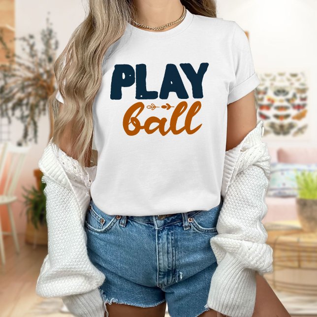 Play Ball T - Shirt, Summer Baseball T-Shirt (Von Creator hochgeladen)