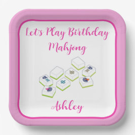 Play Birthday Mahjong PERSONALIZE Pappteller