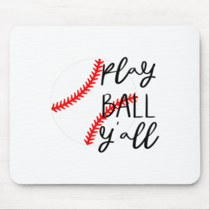 Play Byll Y'all (yall) Bysebyll Mama Geschenk Fall Mousepad