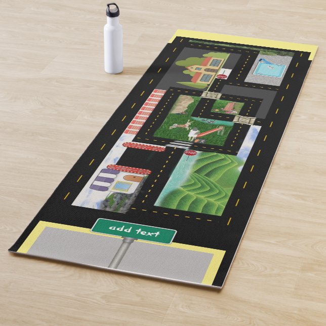 Play Cars and Hop Scotch Floor Mat Yogamatte (Beispiel)