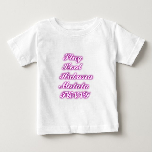 Play Cool Hakuna Matata .png Baby T-shirt (Vorderseite)